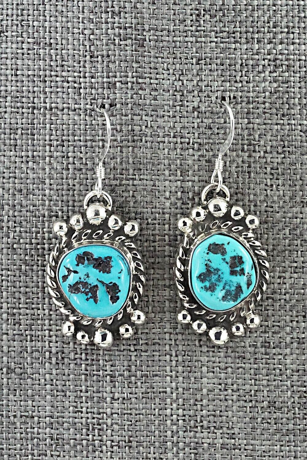 Turquoise & Sterling Silver Squash Blossom Set - Vernon Johnson