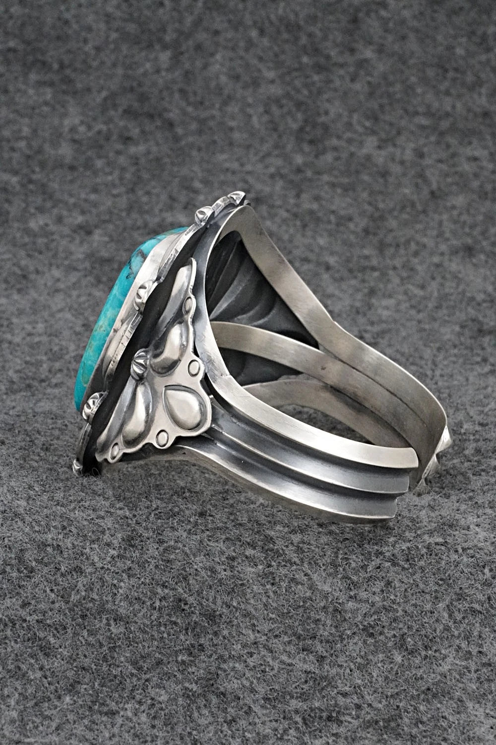 Turquoise & Sterling Silver Bracelet - Raymond Delgarito