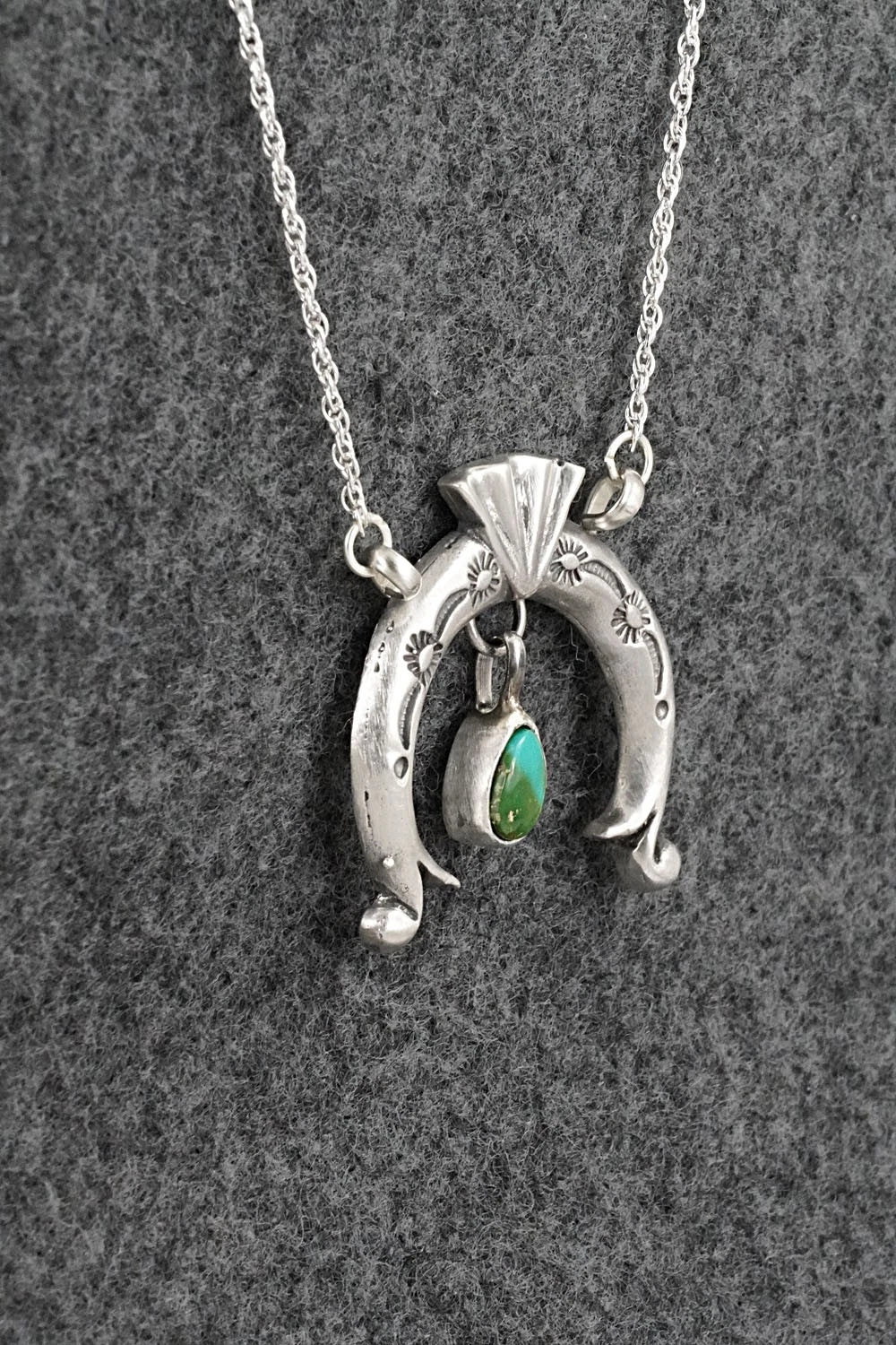 Turquoise & Sterling Silver Necklace - Gary Shorty