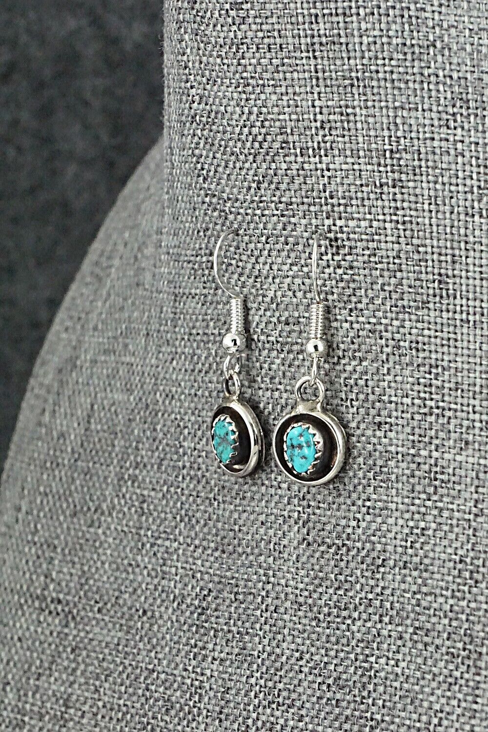 Turquoise & Sterling Silver Squash Blossom Set - Phil Garcia