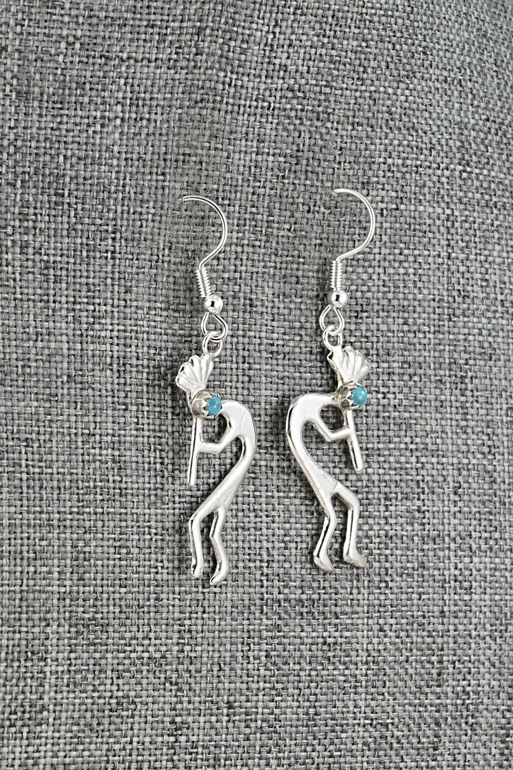 Turquoise and Sterling Silver Earrings - Lorraine Chee