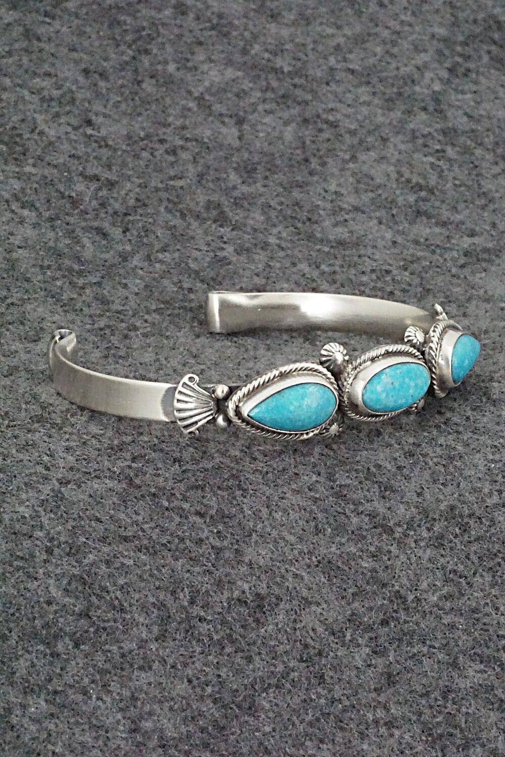 Turquoise & Sterling Silver Bracelet - Bobby Platero