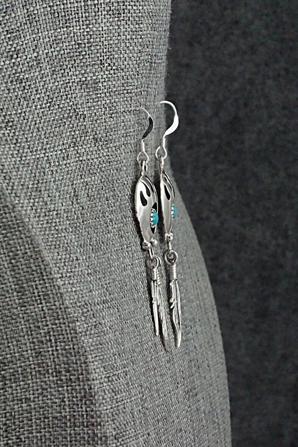 Turquoise & Sterling Silver Earrings - Annie Spencer