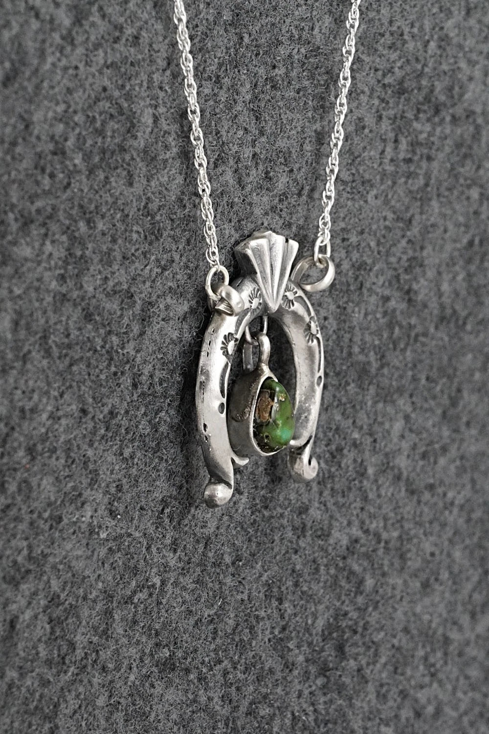 Turquoise & Sterling Silver Necklace - Gary Shorty