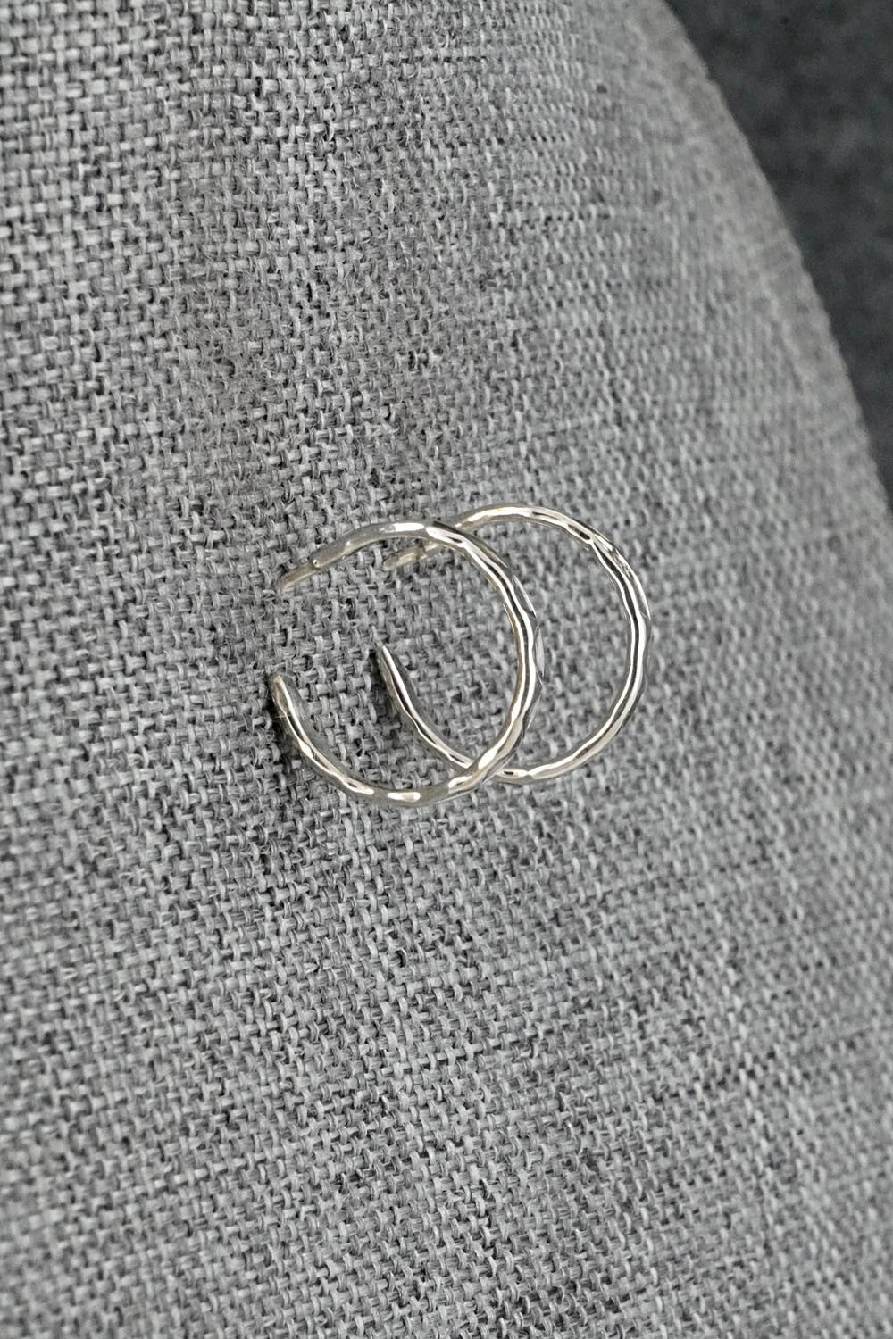 Sterling Silver Hoop Earrings - Elaine Tahe