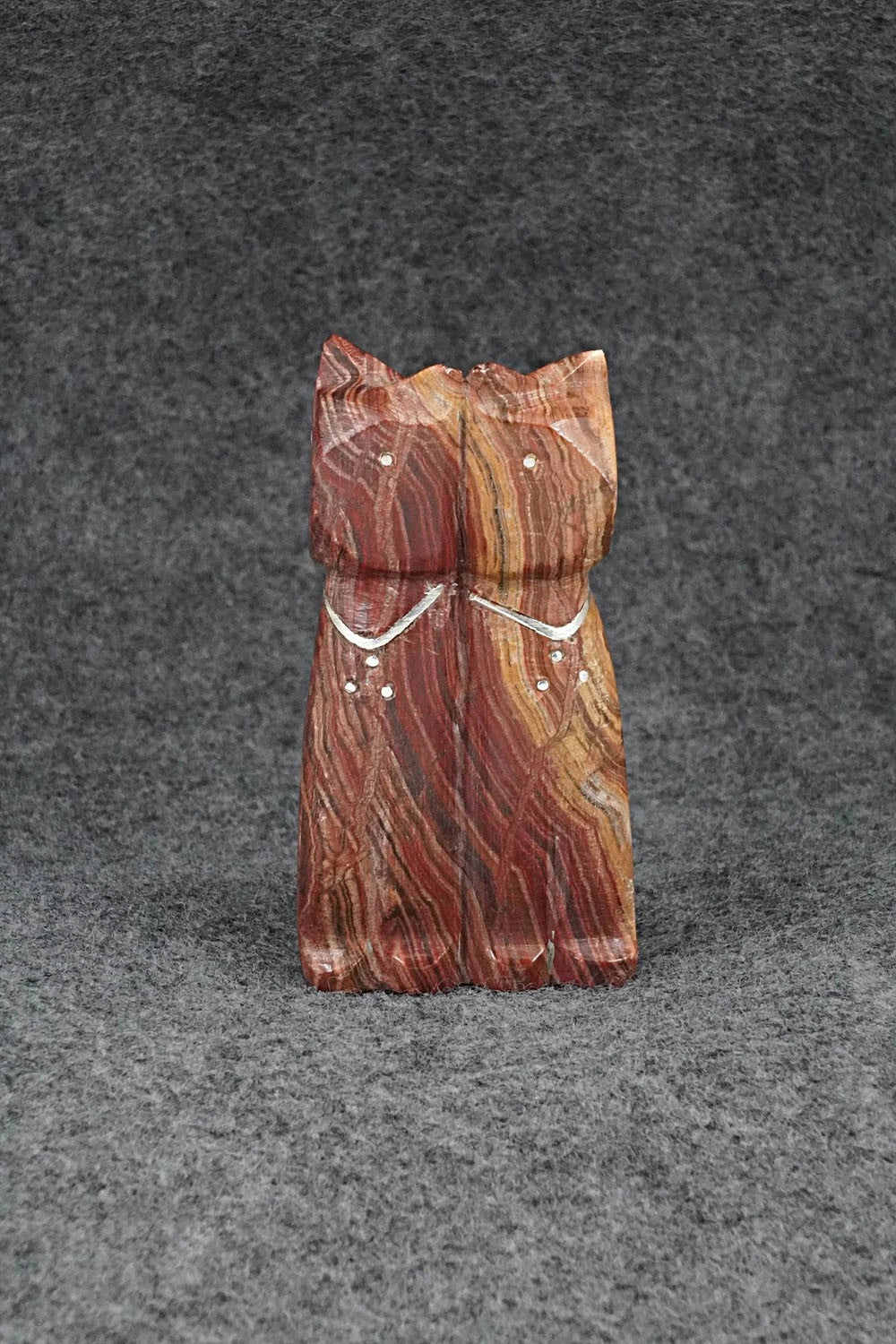 Cat Zuni Fetish Carving - Kenny Chavez