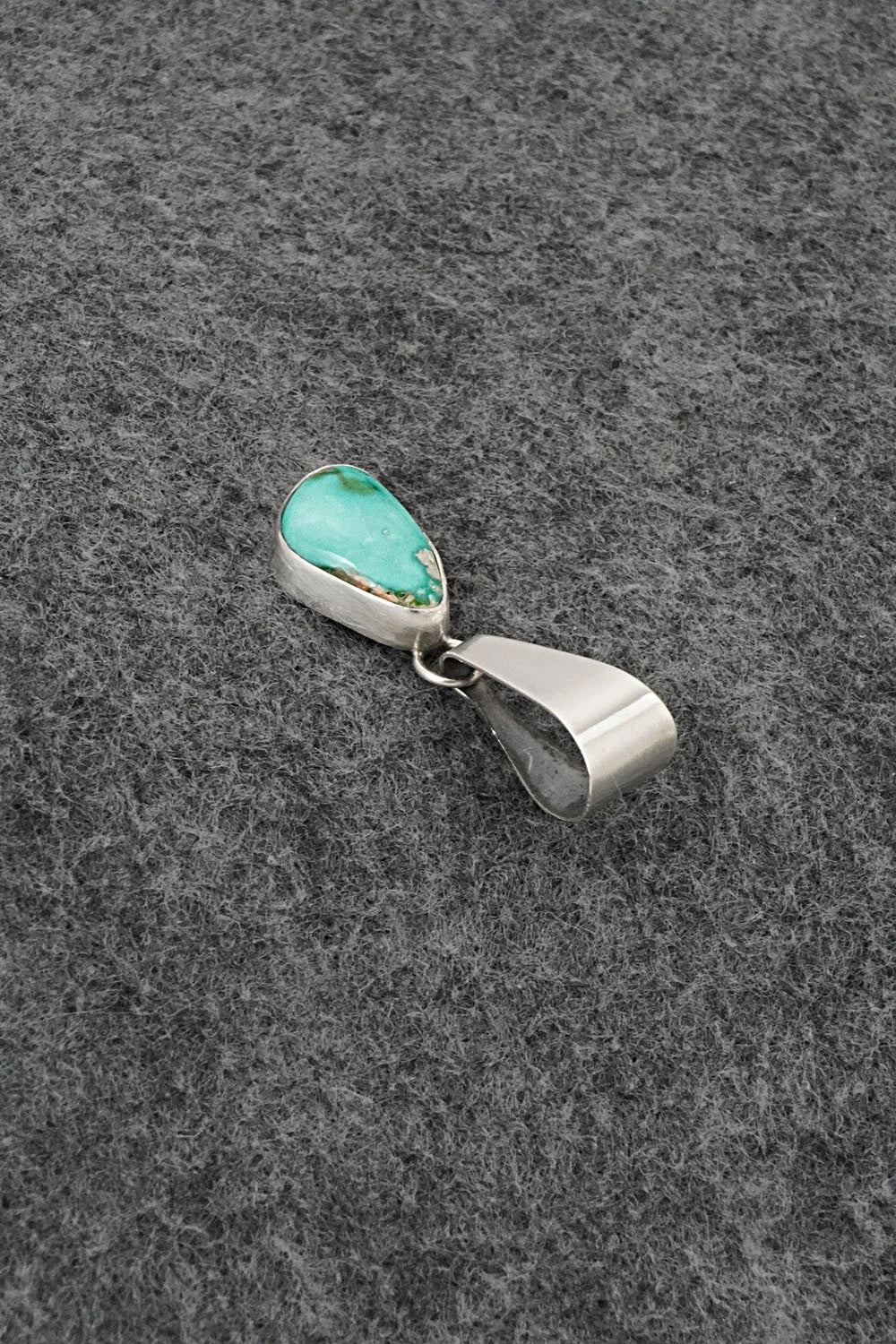Turquoise & Sterling Silver Pendant - Rosemary Saunders