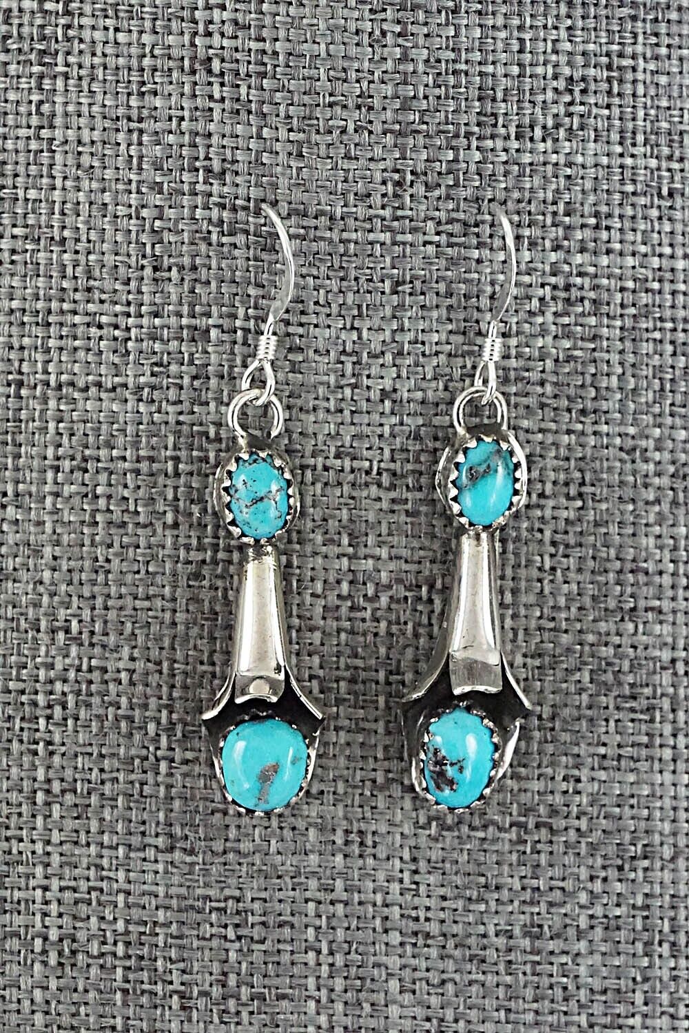 Turquoise & Sterling Silver Squash Blossom Set - Phil Garcia