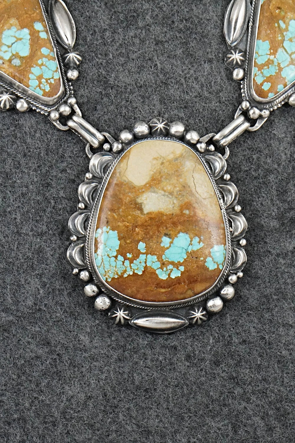 Turquoise & Sterling Silver Necklace and Earrings Set - Bob Becenti