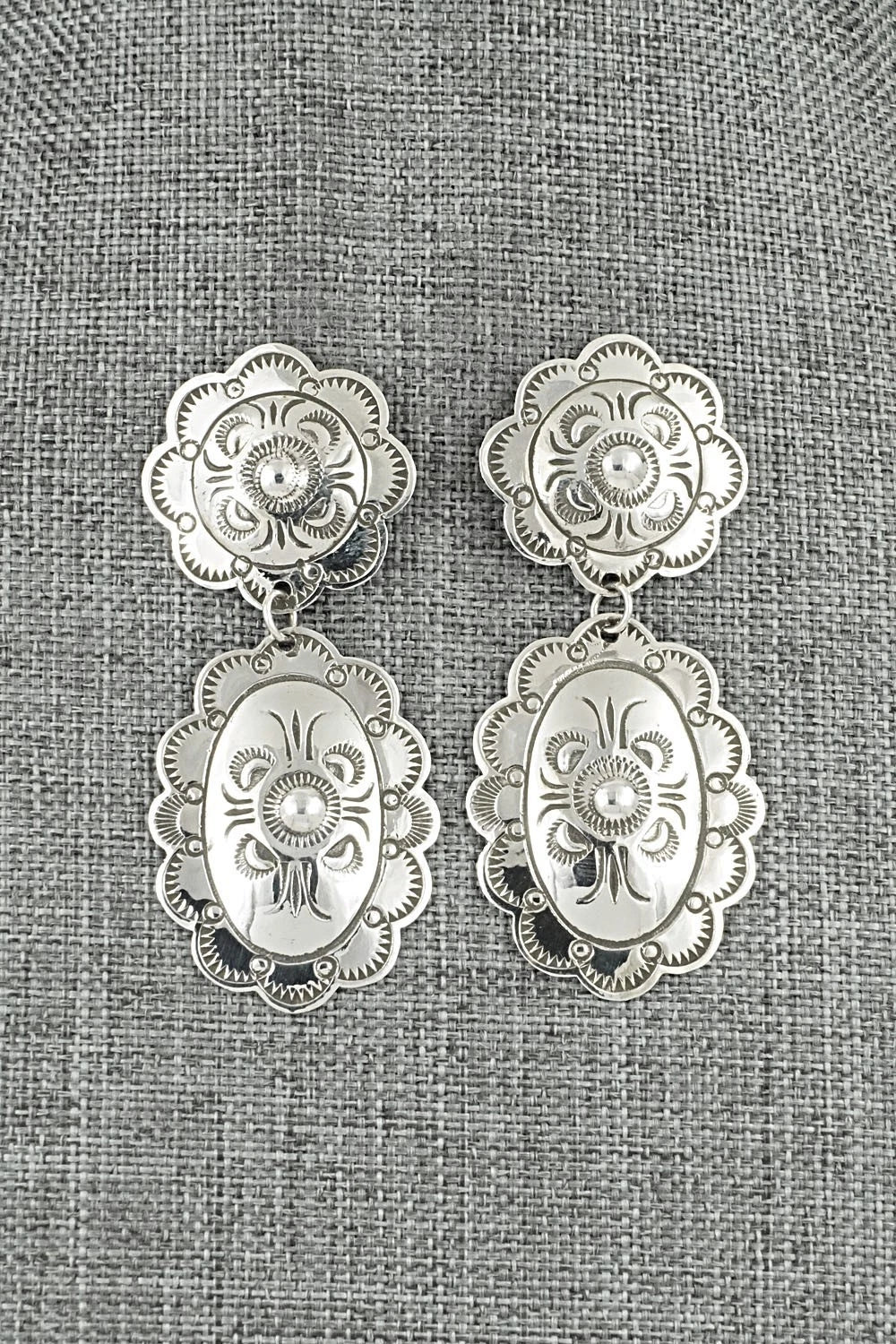 Sterling Silver Earrings - Bertha Begay