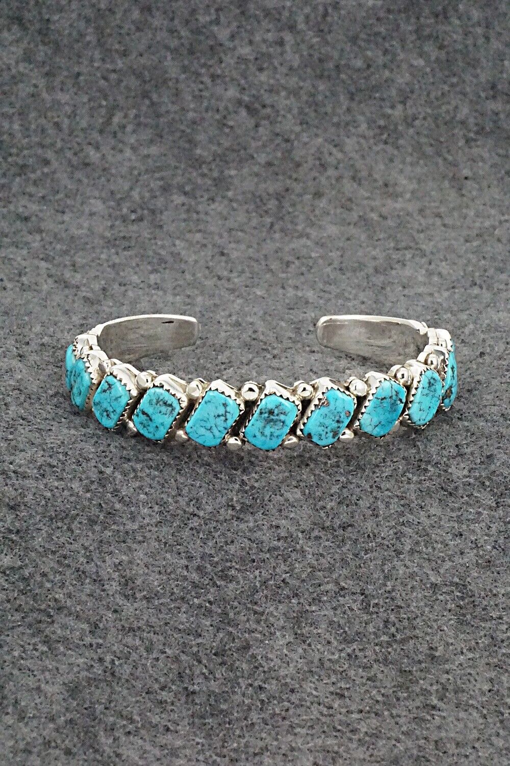 Turquoise & Sterling Silver Bracelet - Martin Muskett