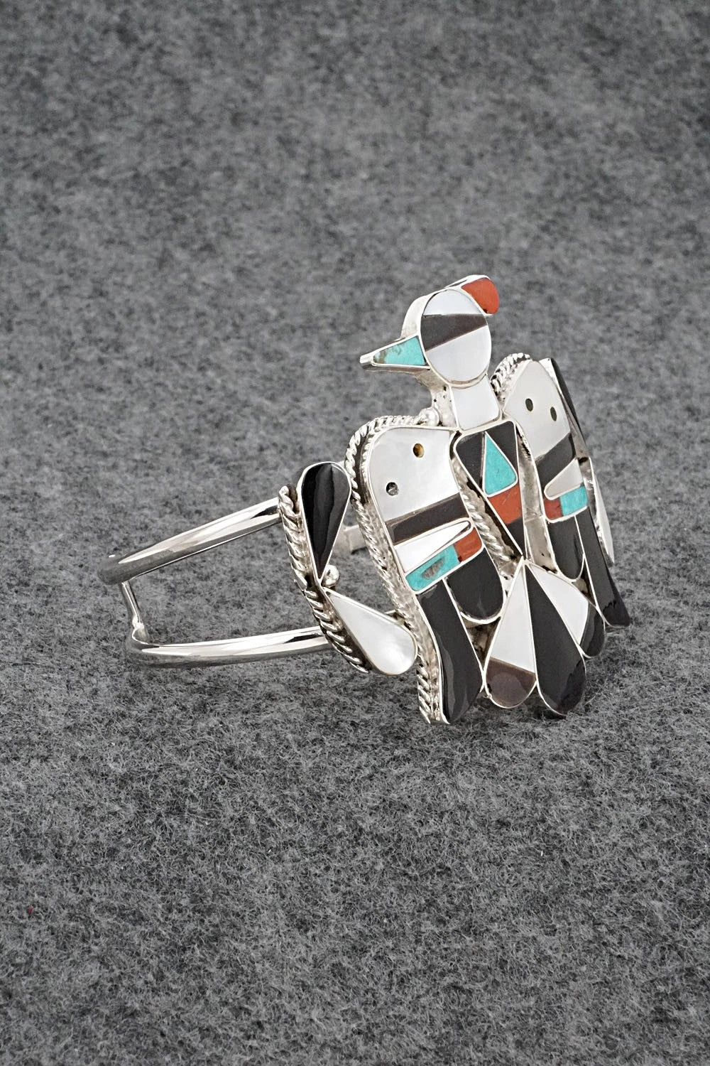 Multi-Stone & Sterling Silver Bracelet - Corraine Shack