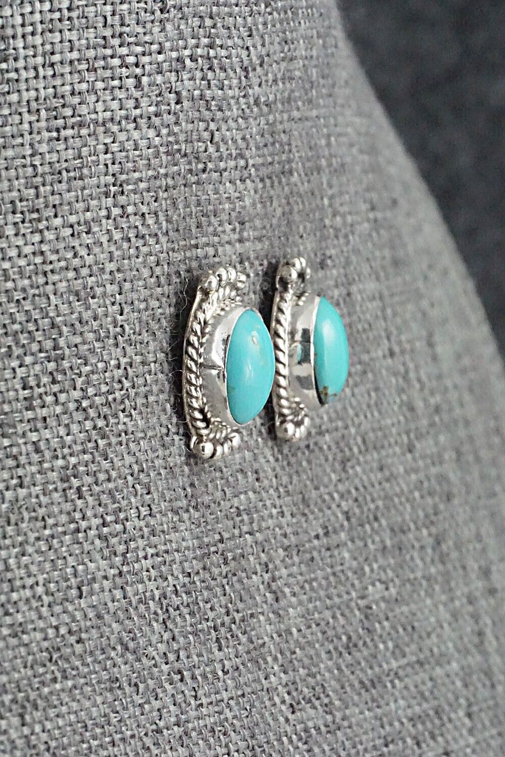 Turquoise & Sterling Silver Earrings - Jan Mariano