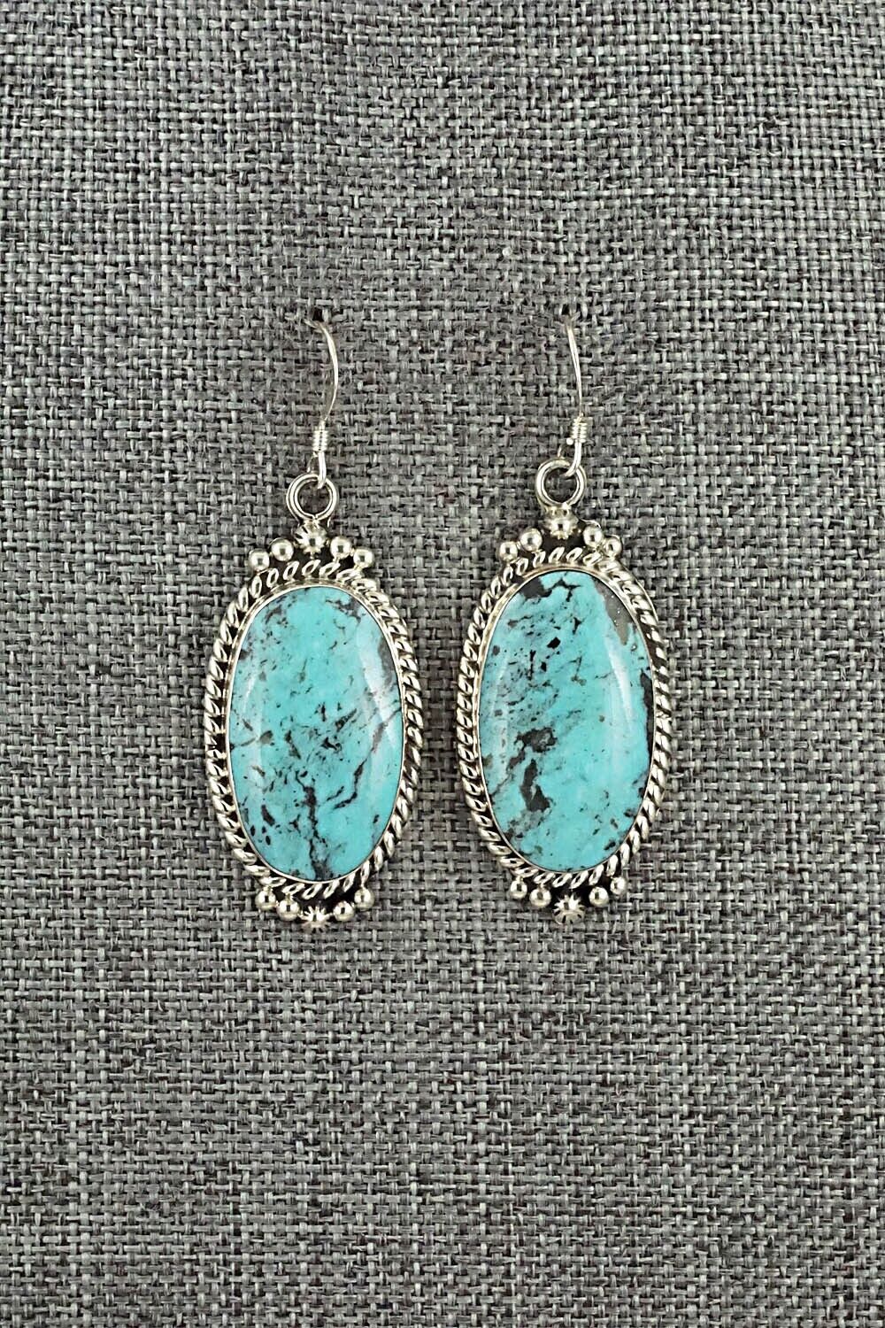 Turquoise & Sterling Silver Earrings - Gregg Yazzie