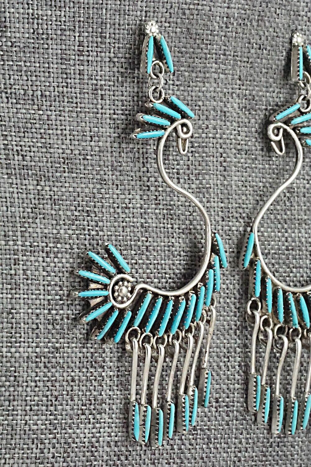 Turquoise & Sterling Silver Earrings - Jeannie Lastiyano