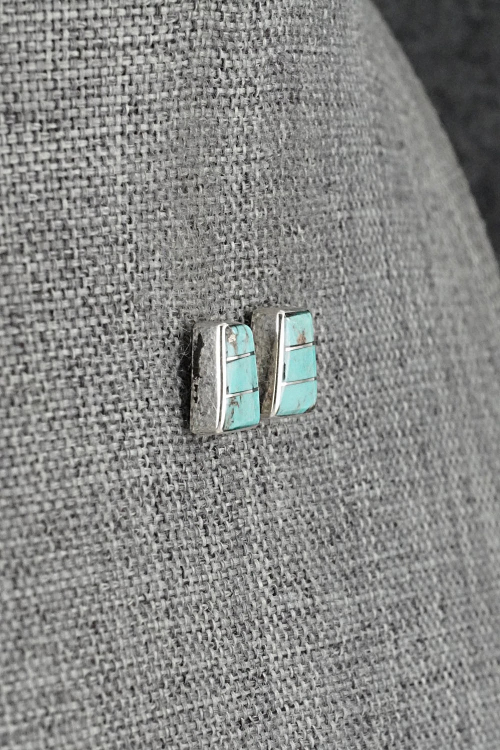 Turquoise and Sterling Silver Earrings - Michelle Haloo