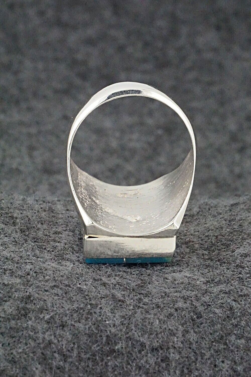 Turquoise & Sterling Silver Ring - Wilbert Gray - Size 10.5