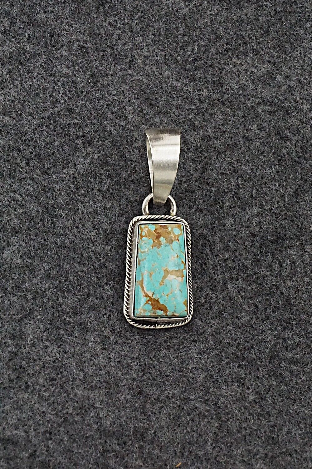 Turquoise & Sterling Silver Pendant - Randy Billy