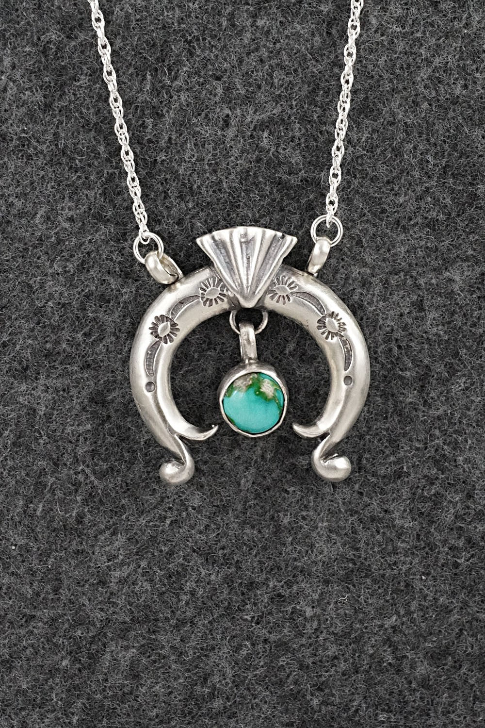 Turquoise & Sterling Silver Necklace - Gary Shorty