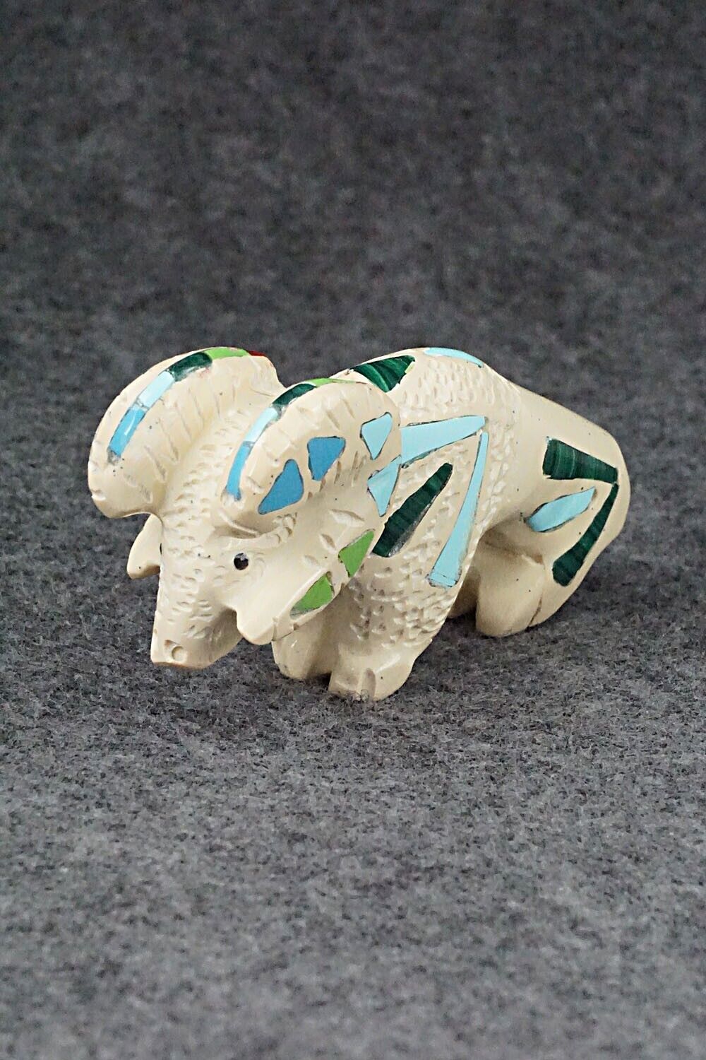 Ram Zuni Fetish Carving - Russell Shack