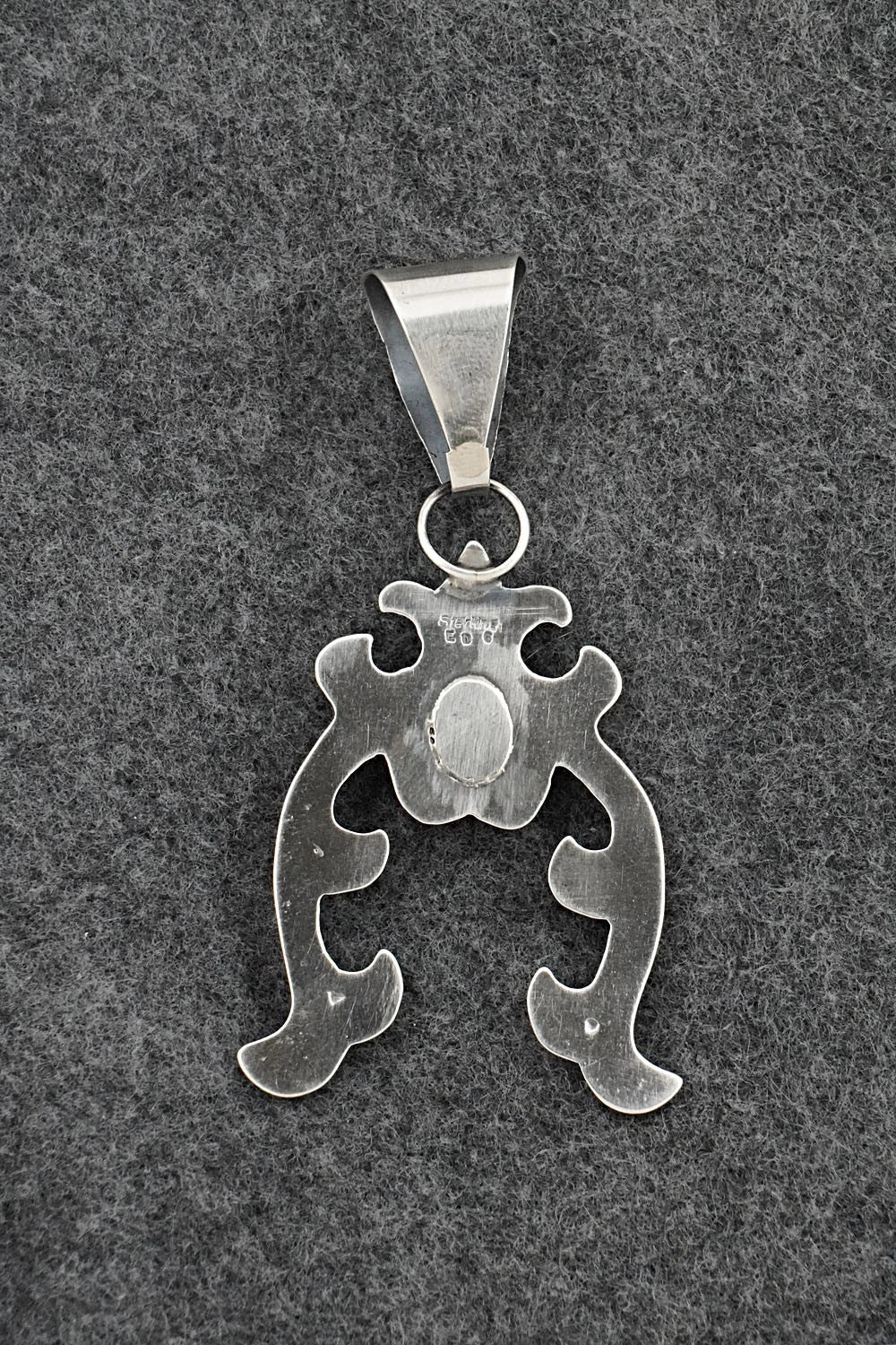 Turquoise & Sterling Silver Pendant - Eugene Gruber