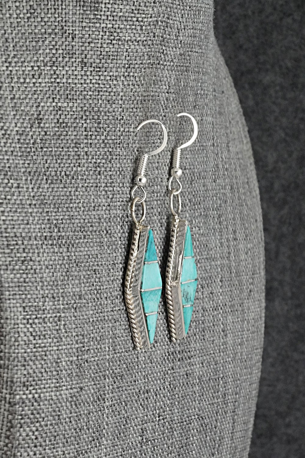 Turquoise & Sterling Silver Earrings - Andrew Enrico