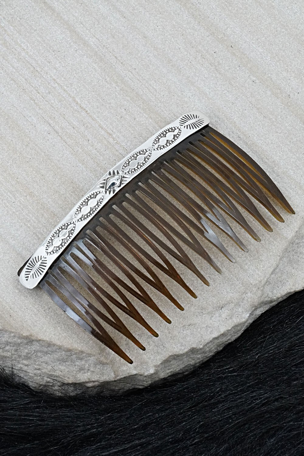 Sterling Silver Hair Combs - Bertha Begay