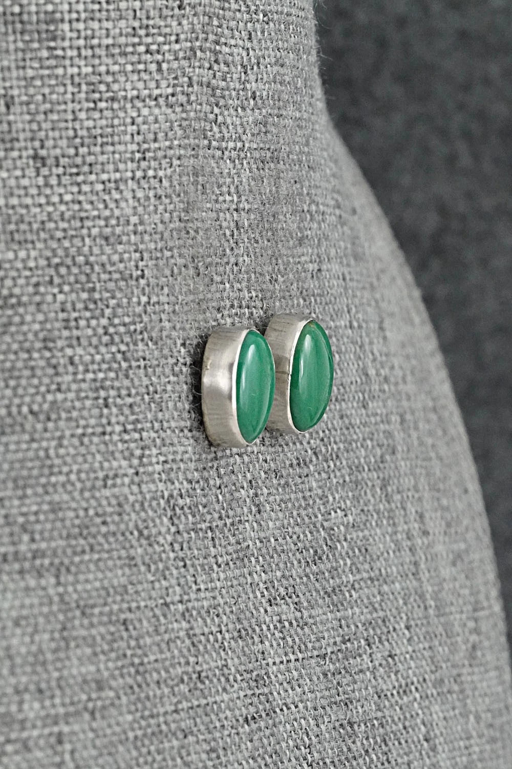 Turquoise & Sterling Silver Earrings - Rosemary Saunders
