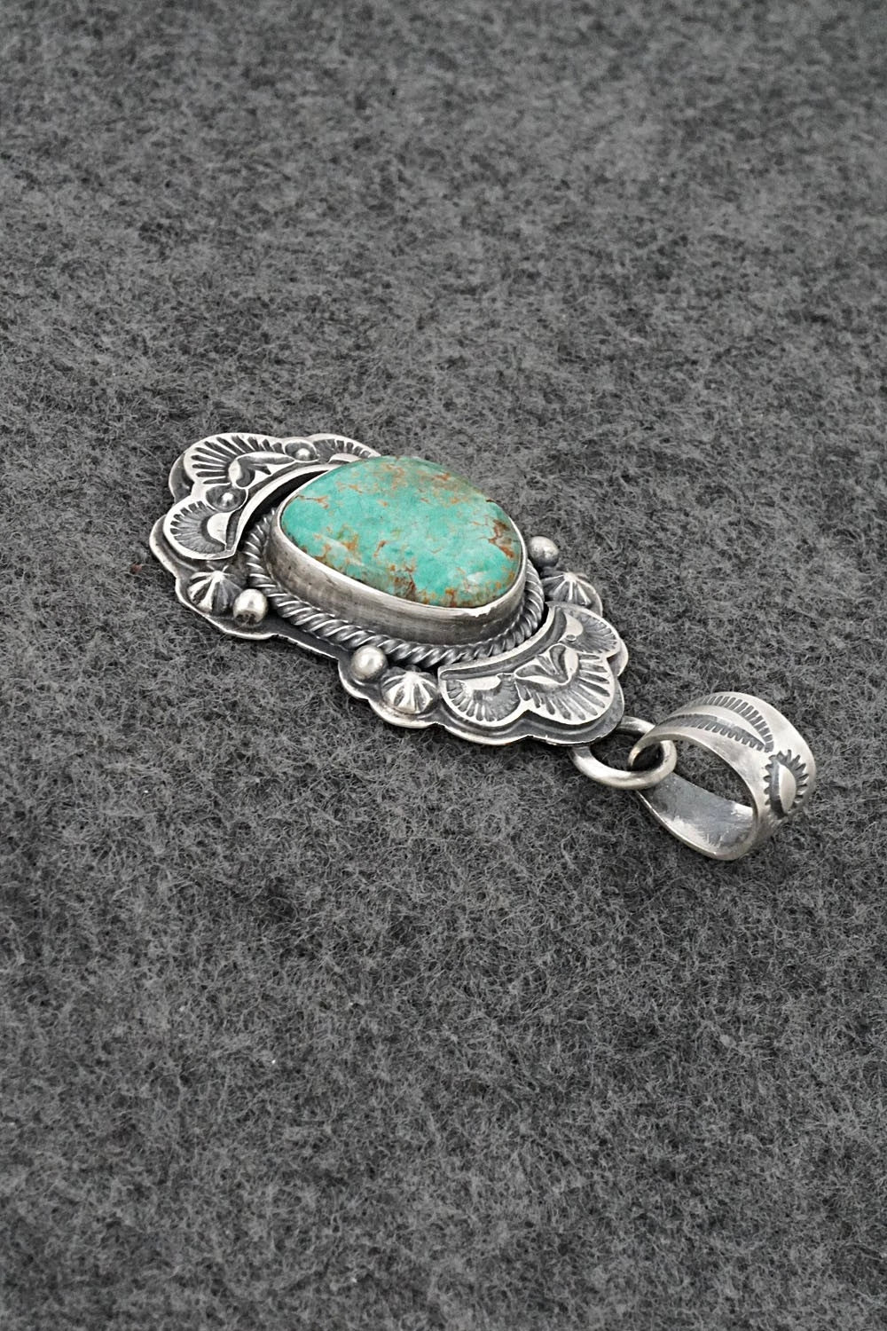 Turquoise & Sterling Silver Pendant - Randy Boyd