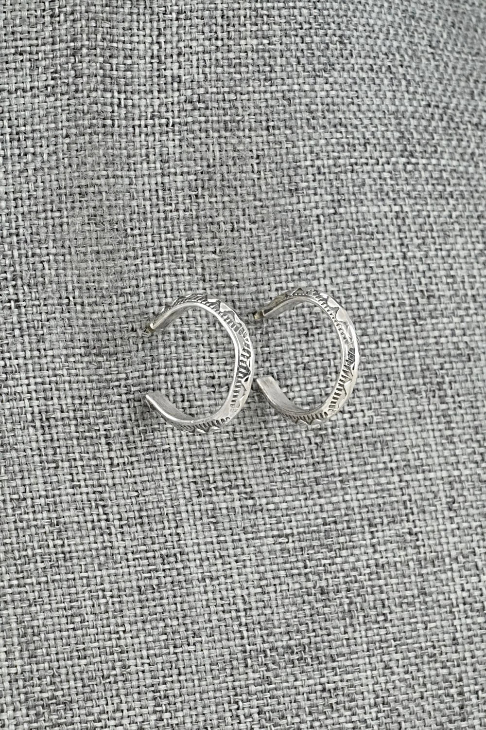 Sterling Silver Hoop Earrings - Elaine Tahe