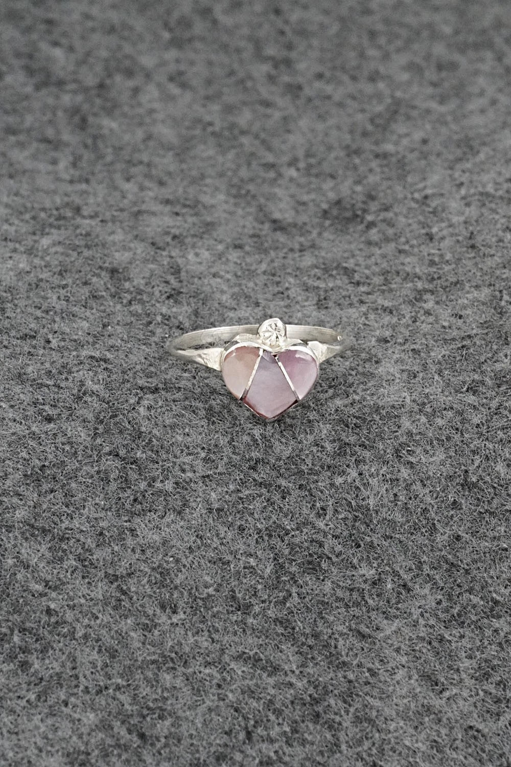 Mother of Pearl & Sterling Silver Ring - Ola Eriacho - Size 8.5