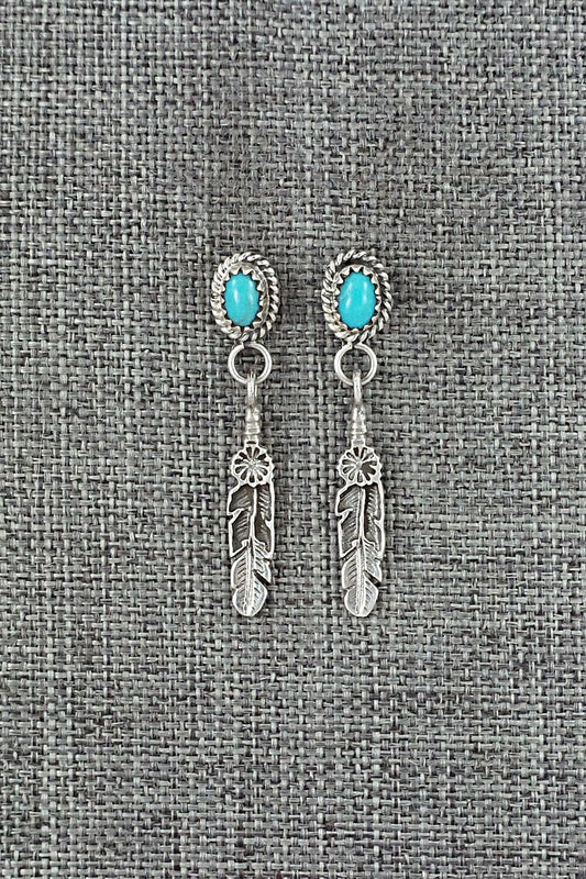 Turquoise and Sterling Silver Earrings - Sharon McCarthy