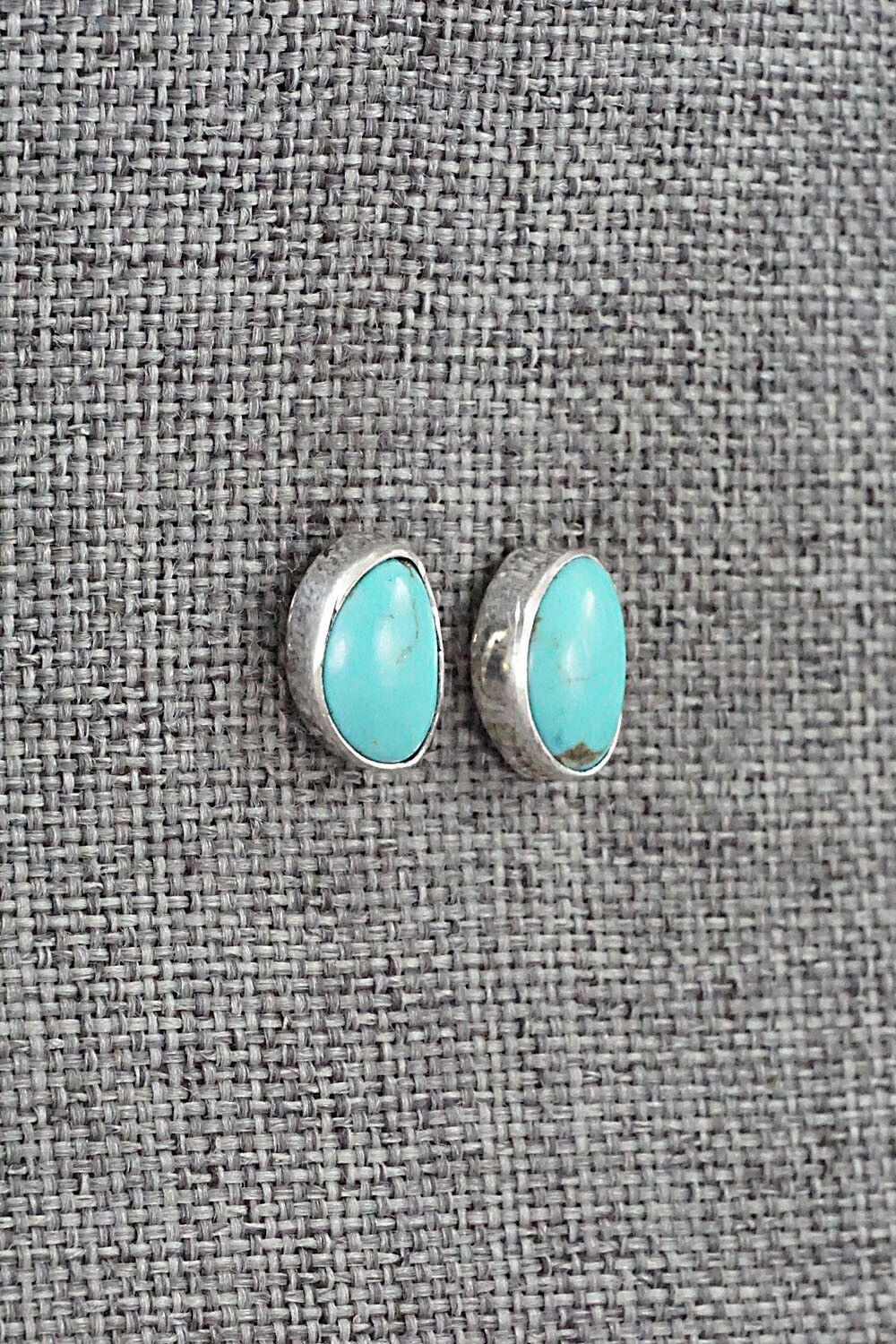 Turquoise & Sterling Silver Earrings - Marco Begaye