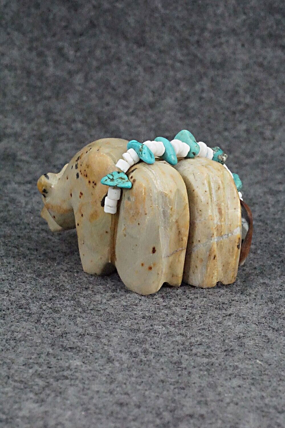 Bear Family Zuni Fetish Carving - Tim Lementino