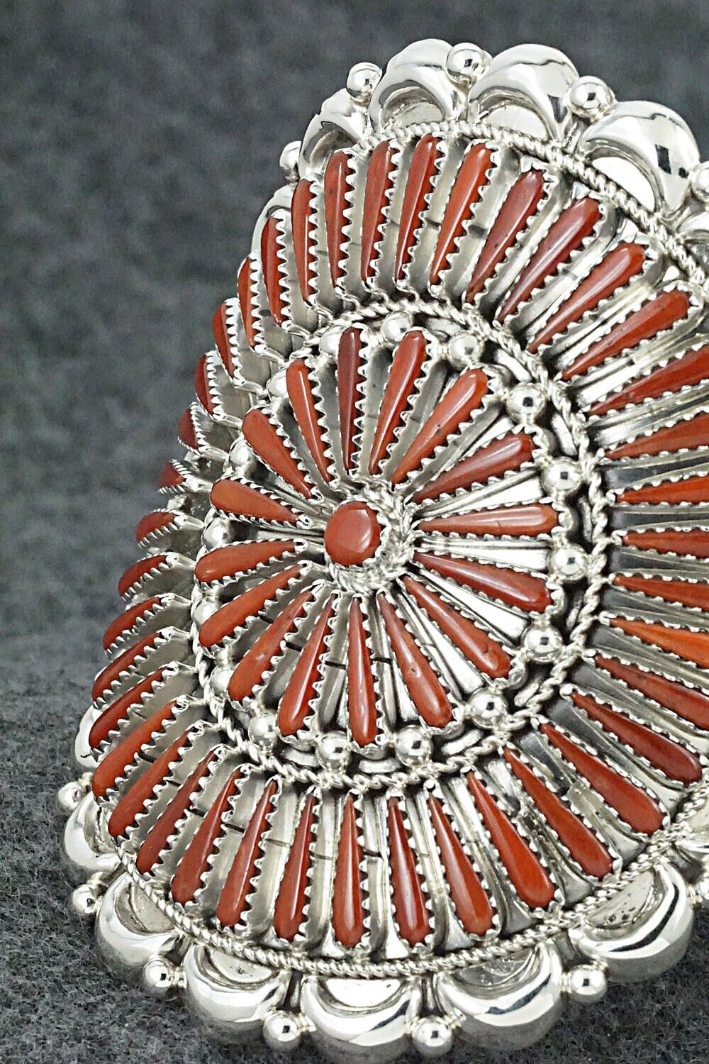 Coral & Sterling Silver Bracelet - Kyle Wilson