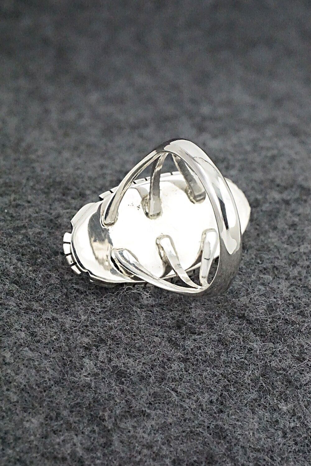 Onyx & Sterling Silver Ring - Amos Begay - Size 8.25