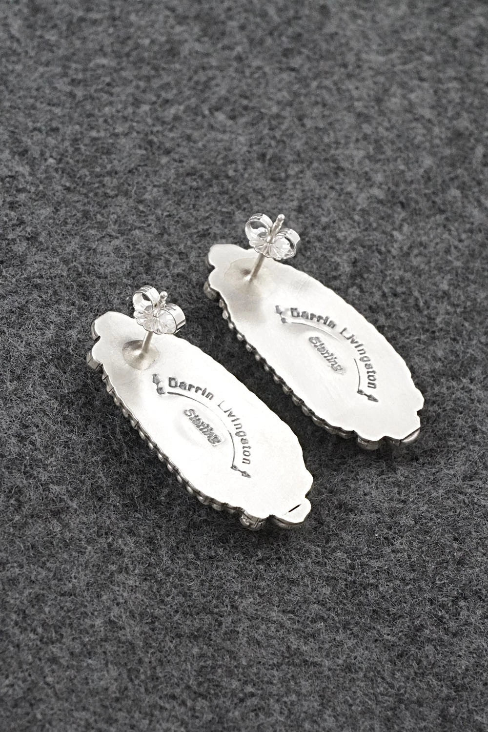 Turquoise & Sterling Silver Earrings - Darrin Livingston