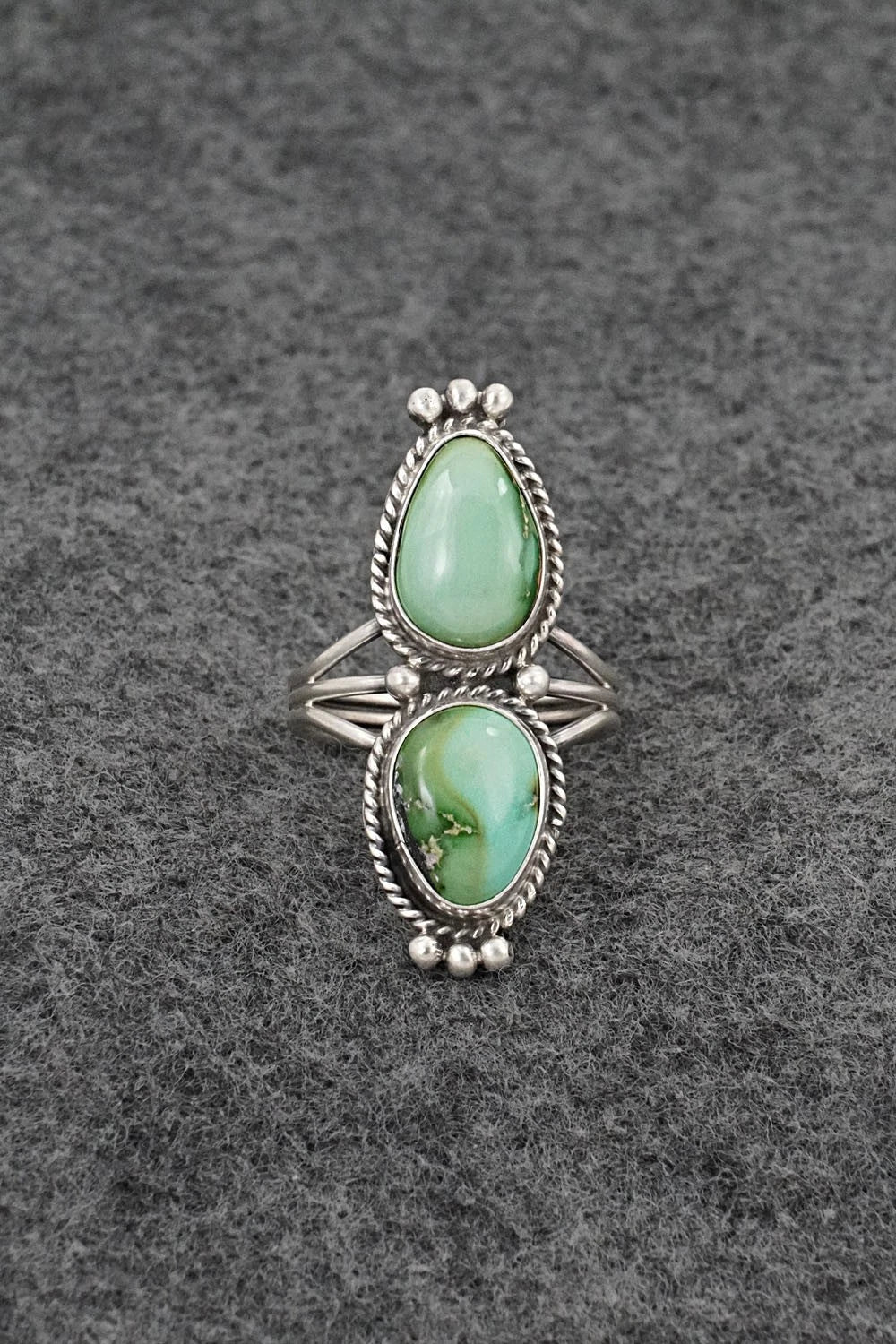 Turquoise & Sterling Silver Ring - Rena Begay - Size 8