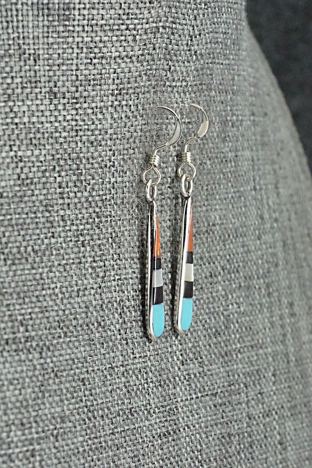 Multi-Stone & Sterling Silver Earrings - Stanford Etsate