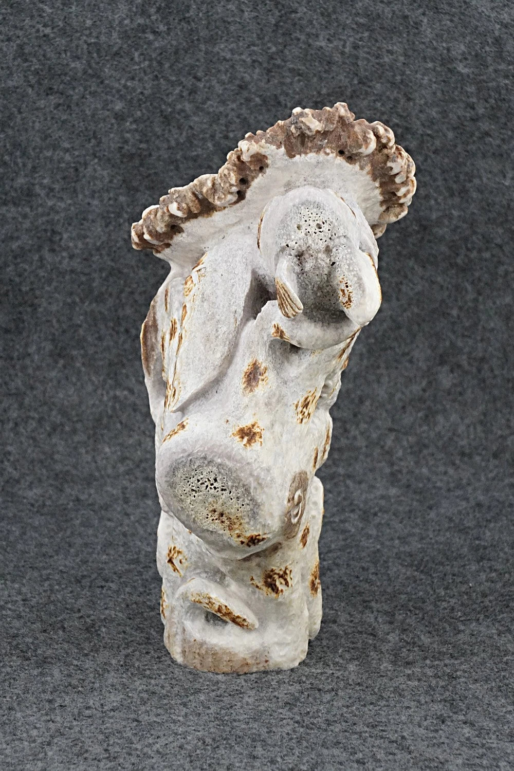 Turtle & Octopus Zuni Fetish Carving - Maxx Laate