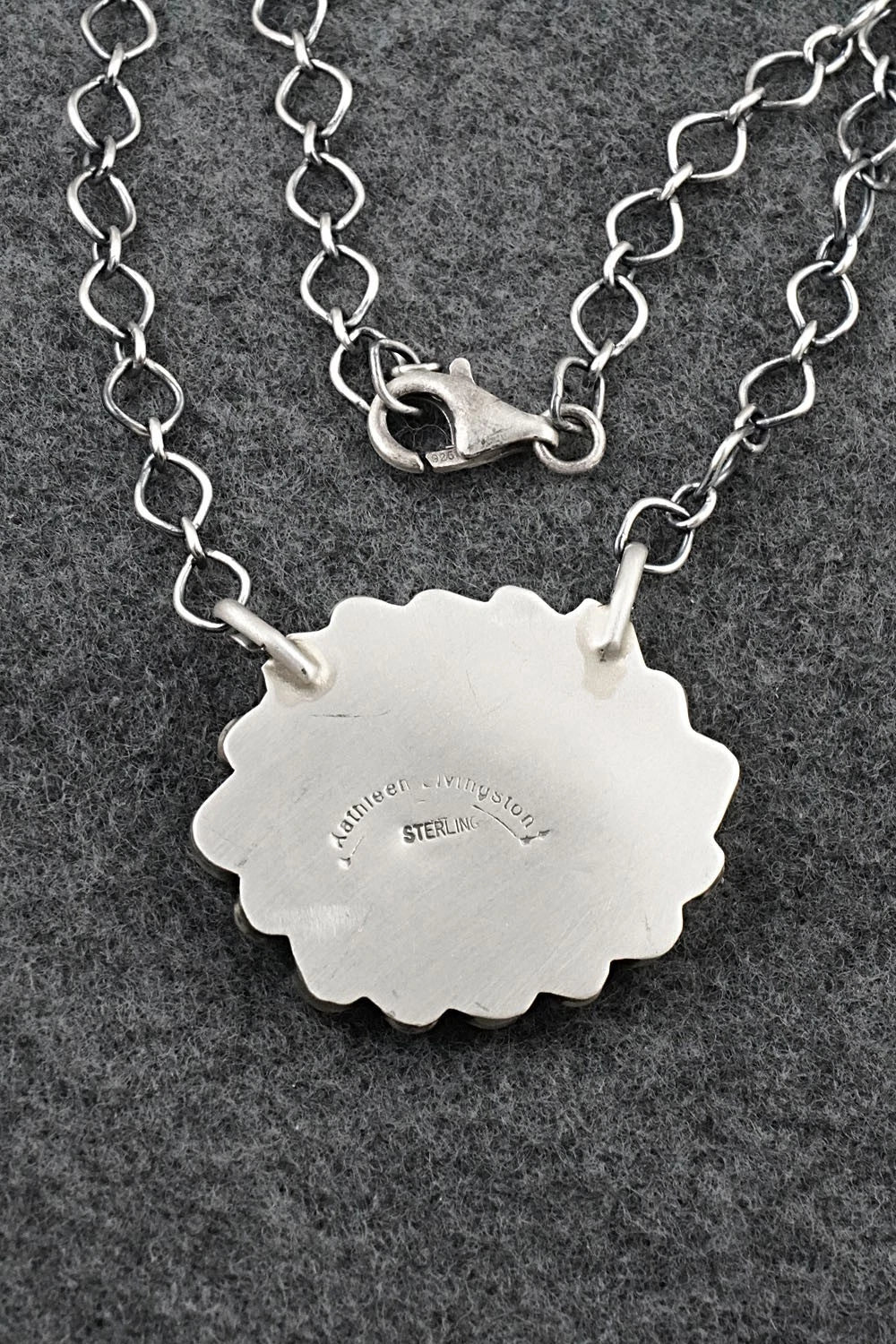 Turquoise & Sterling Silver Necklace - Kathleen Livingston