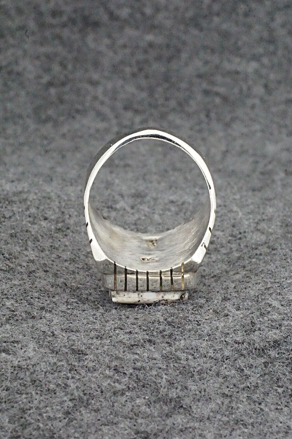 White Buffalo & Sterling Silver Ring - Trevor Jack - Size 10