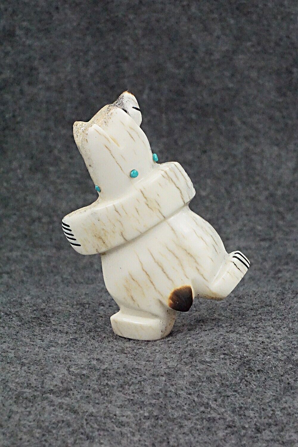 Dancing Bear Zuni Fetish Carving - Claudia Peina