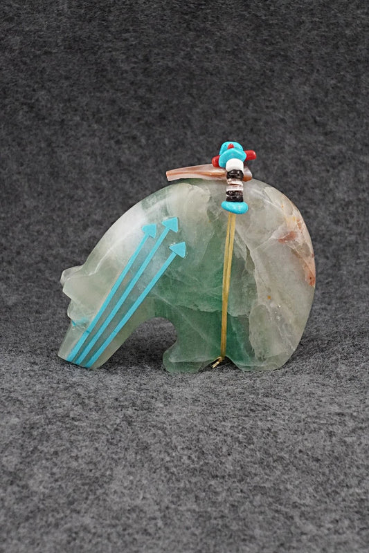 Bear Zuni Fetish Carving - Rodney Laiwakete