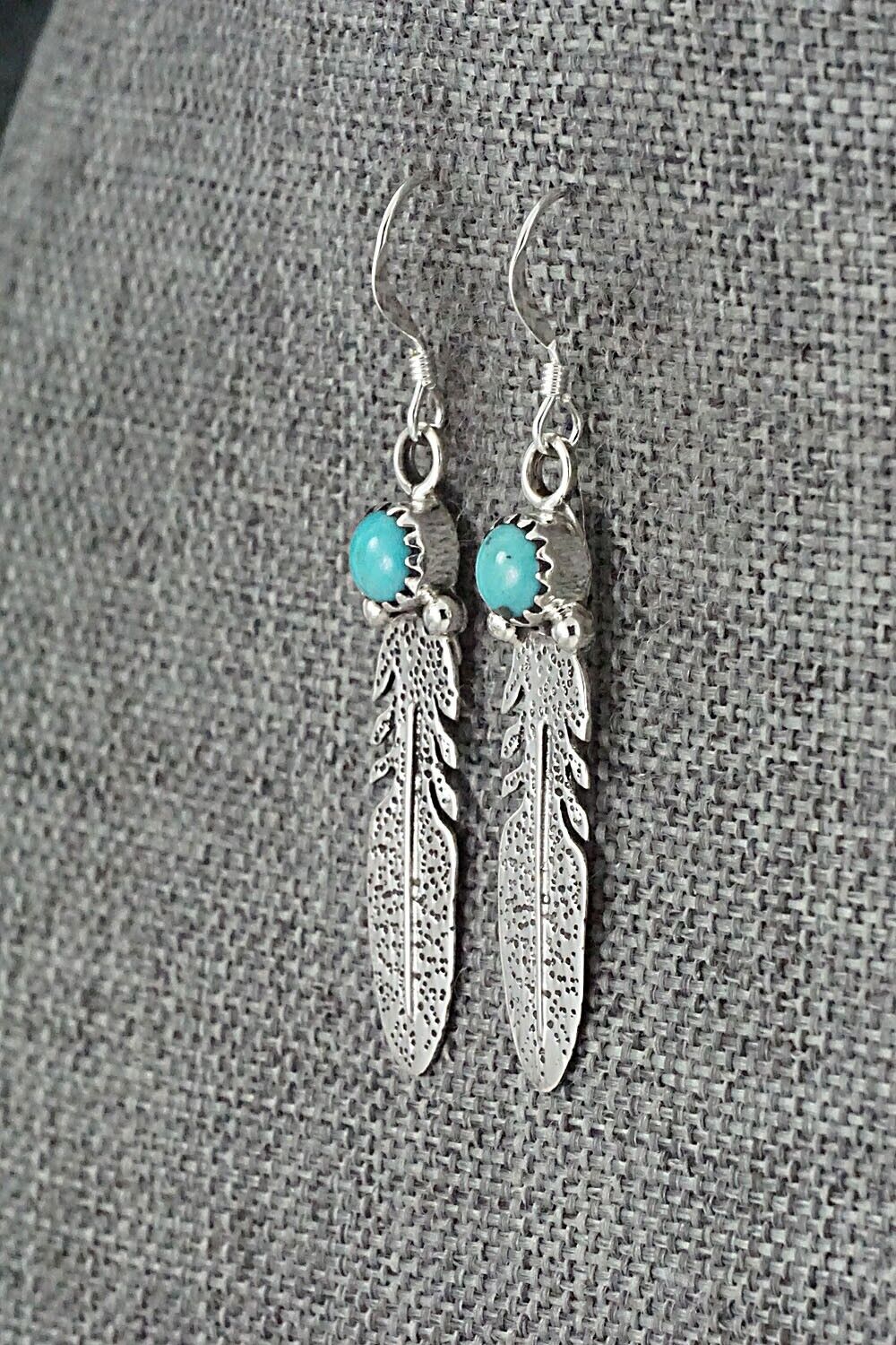 Turquoise & Sterling Silver Earrings - Rita Largo