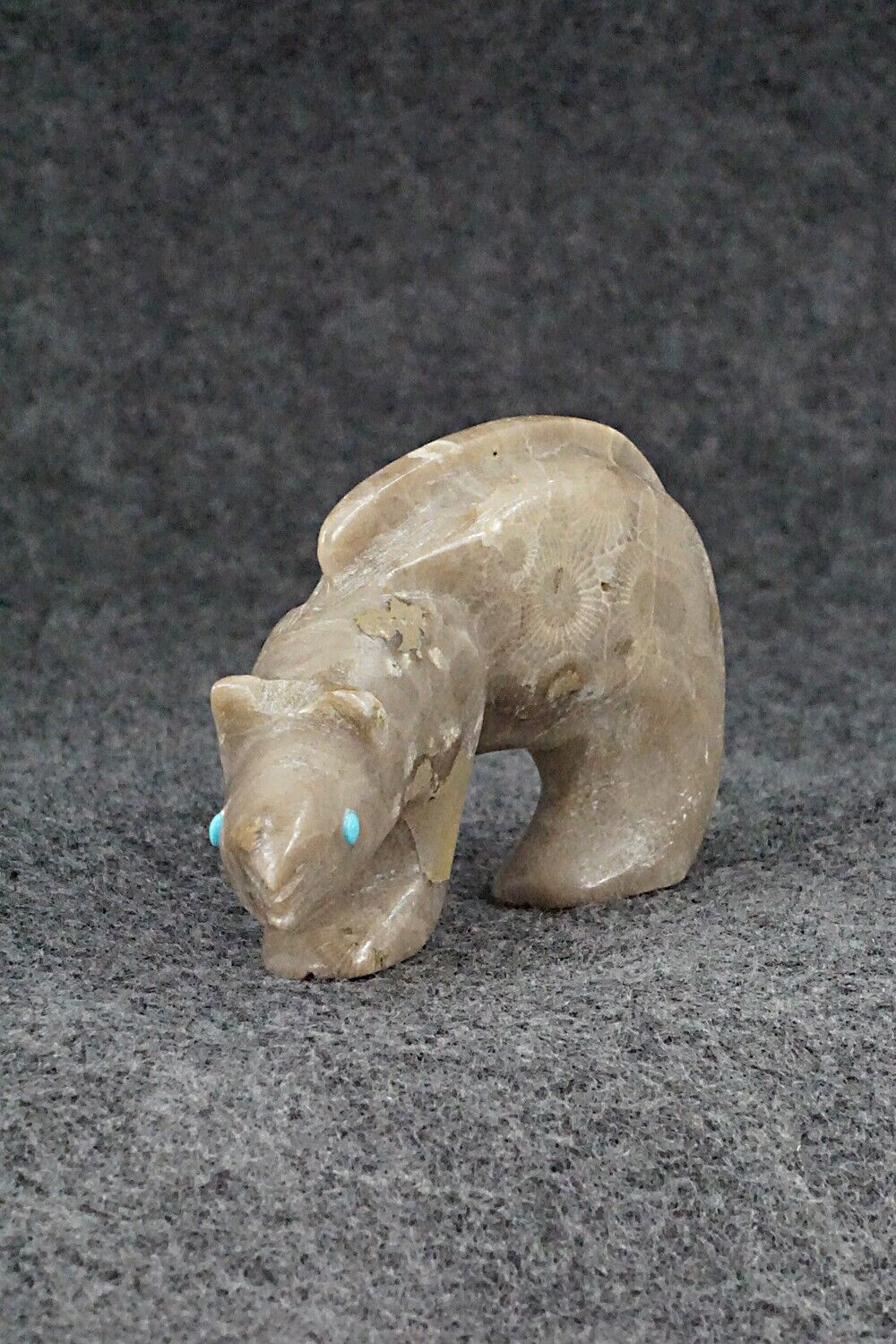 Mountain Lion Zuni Fetish Carving - Ronnie Lunasee