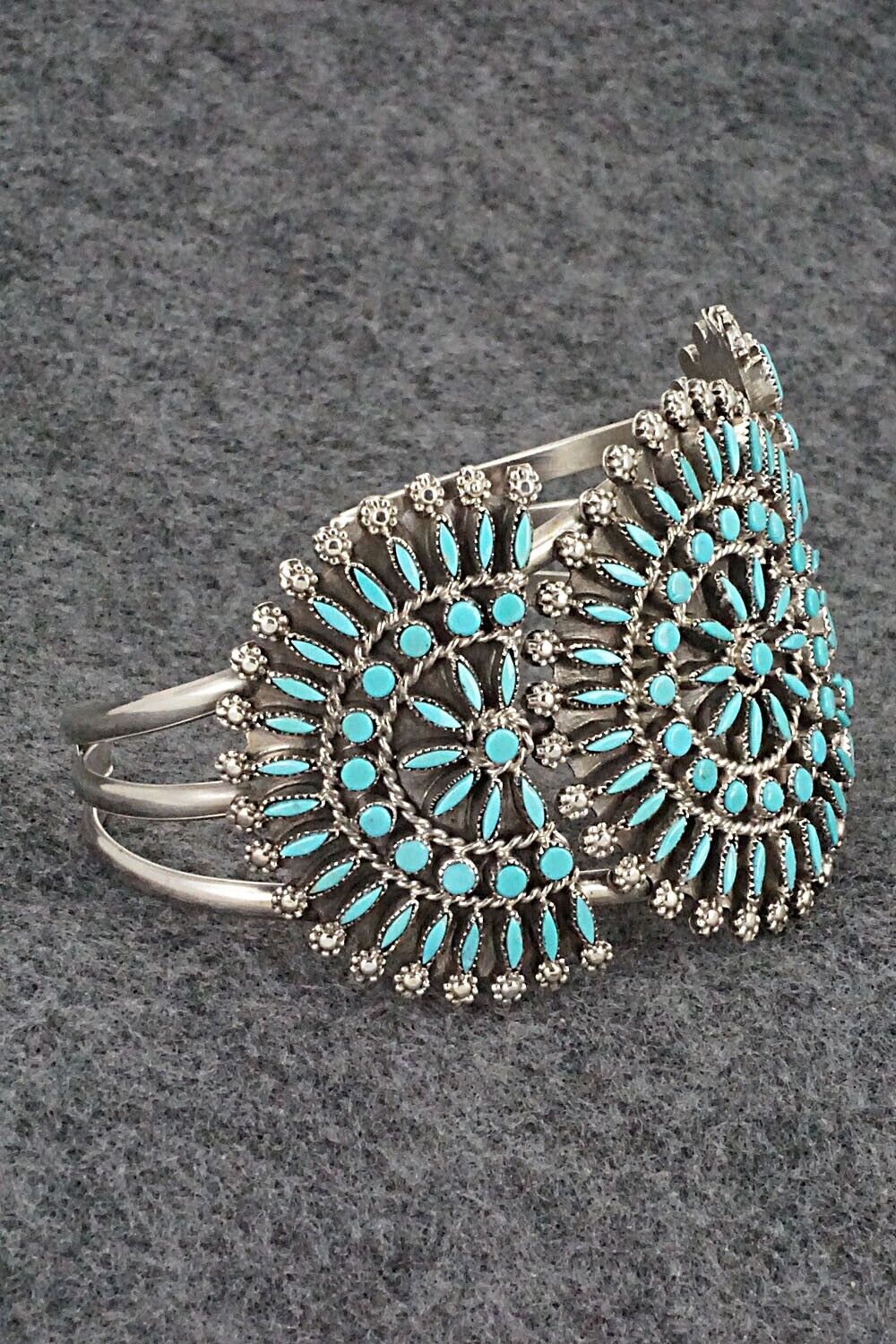 Turquoise & Sterling Silver Bracelet - Merlinda Chavez