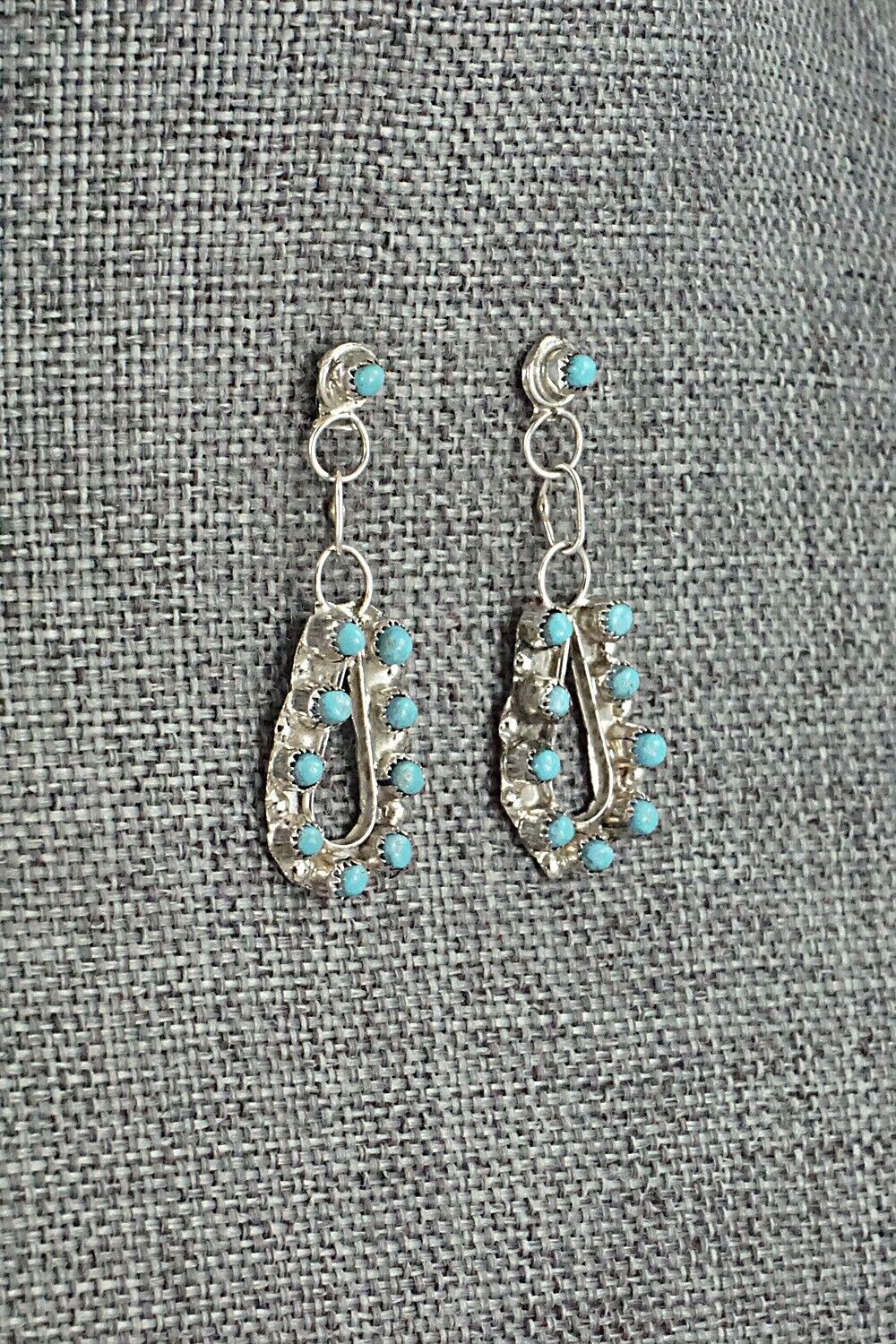 Turquoise & Sterling Silver Earrings - Waylon Johnson