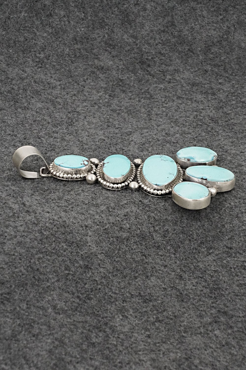 Turquoise & Sterling Silver Pendant - Bobby Johnson
