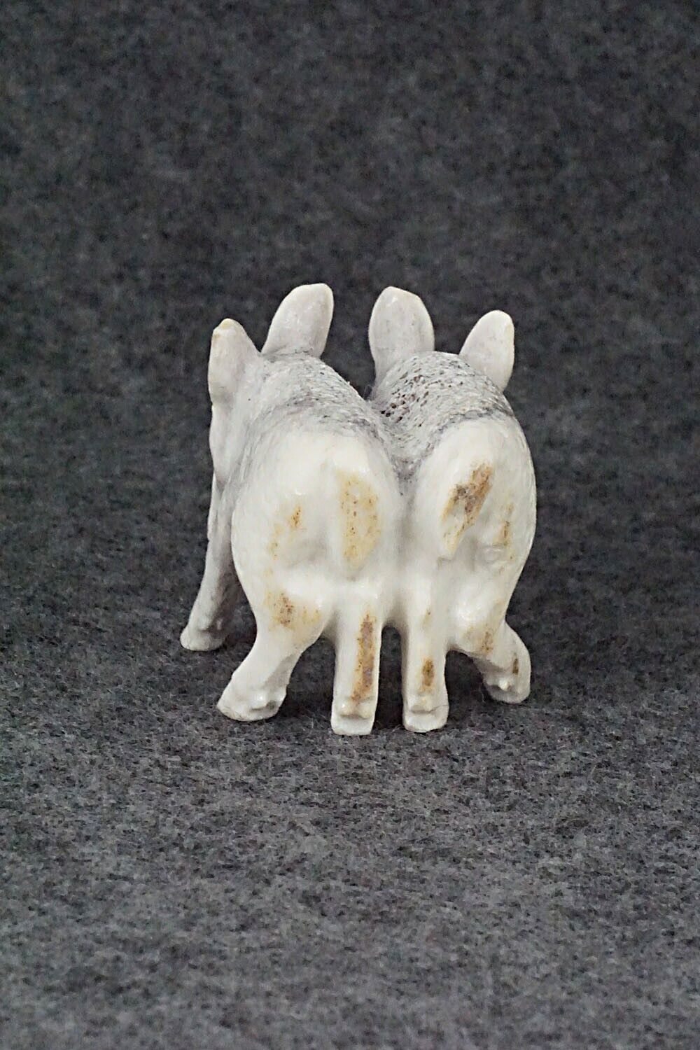 Deer Fawns Zuni Fetish Carving - Maxx Laate